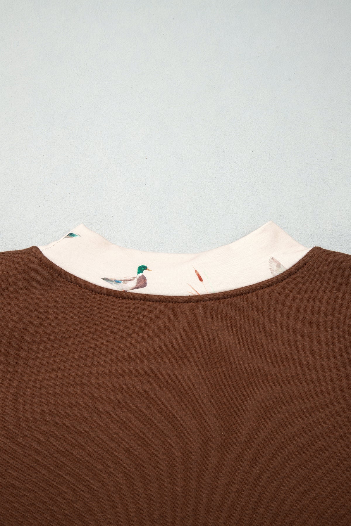 Coffee Western Contrast Detail Letter Graphic Baggy Sweatshirt