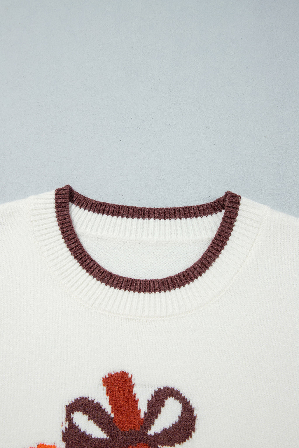 Chicory Coffee Fall Pumpkin Pattern Casual Pullover Sweater
